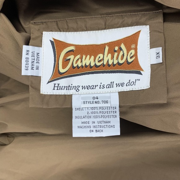 Gamehide Jacket Mens 3XL Camo‎ Mossy Oak Break-Up Quilted Bomber Hunting 706 - Picture 9 of 16